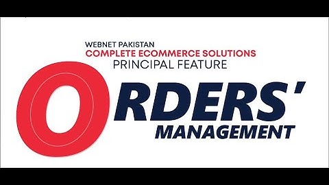 Orders Management System Of Ecommerce Websites