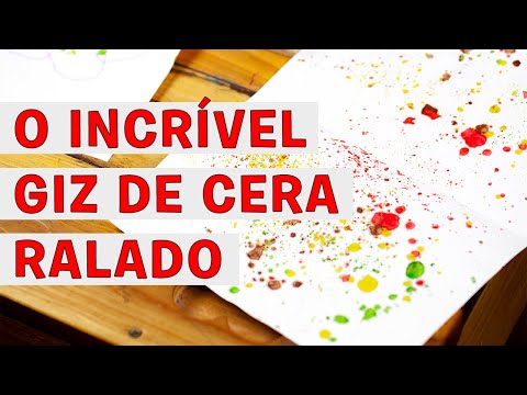 pintura com giz de cera | como fazer usando o ferro de passar roupa