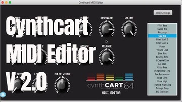 Cynthcart MIDI Editor V2 for Commodore 64 SID