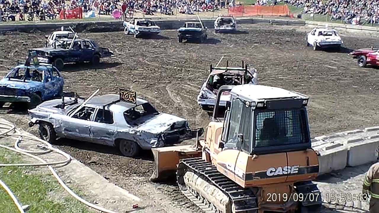 USA Demolition Derby State Championship 2019 RWD Limited Weld Heat 1(9