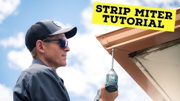 How to Install Strip Miters on a Rain Gutter
