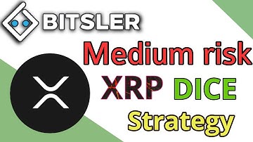 Bitsler XRP Dice Medium Risk best staretgy..