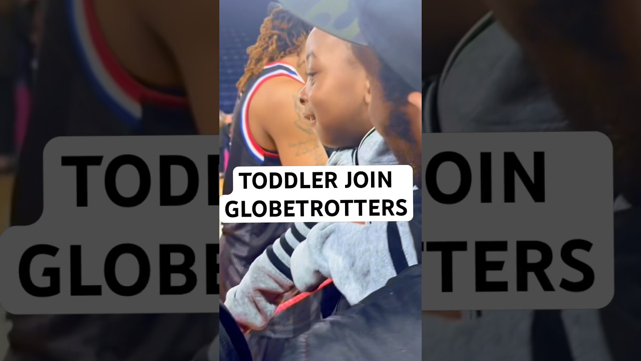 This toddler was ready to join the globetrotters 