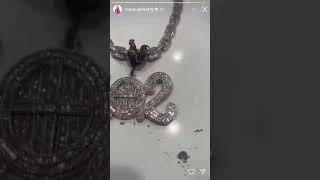 Houston artist Sauce Walka on IG “Still got my chain!”