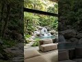 Forest House with Private Waterfall 🌿 Relaxing Nature Ambience