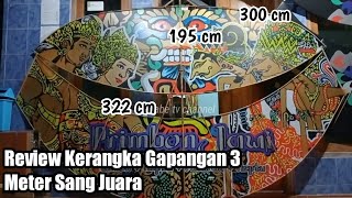 Cara Membuat Kerangka Layangan Gapangan Pegon 3 meter // how to make kite