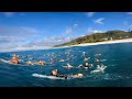 Pov surfing crowded perfect pipeline on my softtop