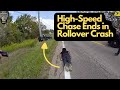 Road Rage Sparks Insane High-Speed Chase Ends in Rollover Crash