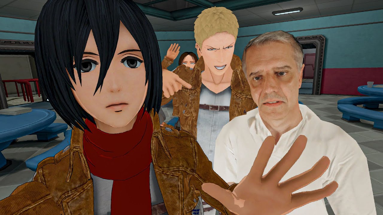 MIKASA ENCONTRA UM IMPOSTOR ENTRE O ELENCO (AOT VR)