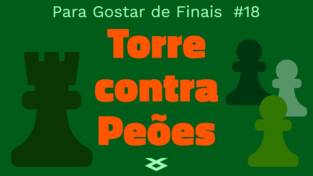 Torre contra Peões  [#Xadrez] Para Gostar de Finais #18 