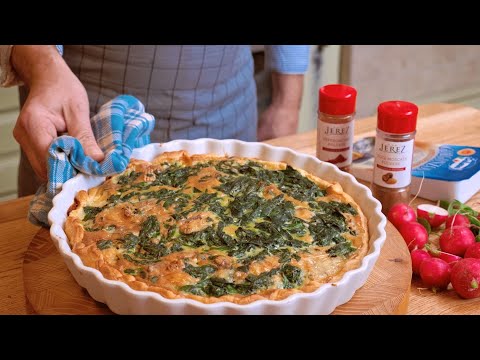 Neverjetni triki: Pita (quiche) s špinačo in modrim sirom