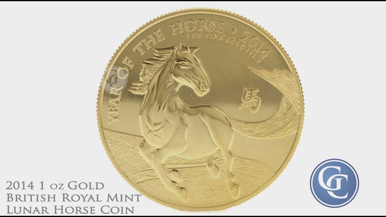 British 1 oz Gold Lunar Horse Coin