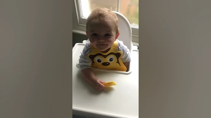 Baby Reuben discovers Mango