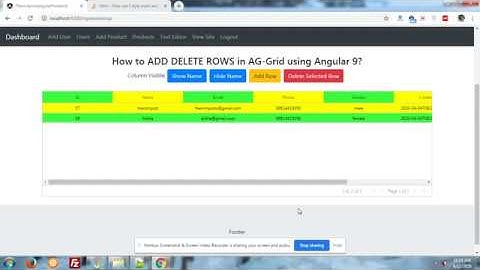 AG-Grid with beautiful colors using Angular 9 with css