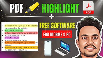PDF text को कैसे highlight करें  | highlight from Mobile or PC for students & teachers