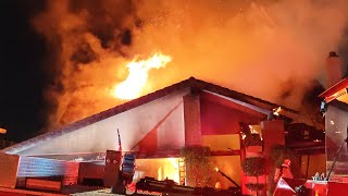 2 Alarm Fully Involved House Fire Haven Way Burbank CA