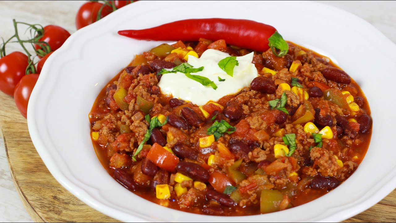 BESTES Chili con Carne Rezept - YouTube