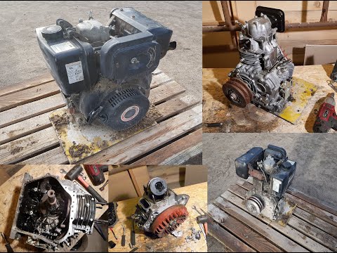 NAPRAWA REPAIR KIPOR KAMA KM 186F DIESEL ENGINE part 1