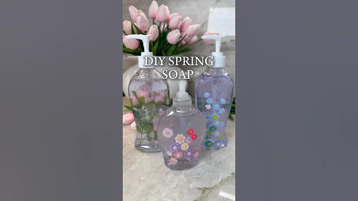 Easy Dollar Tree DIY spring soap #asmr #easydiy #dollartreediy #diy #diysoap #springcrafts thumbnail
