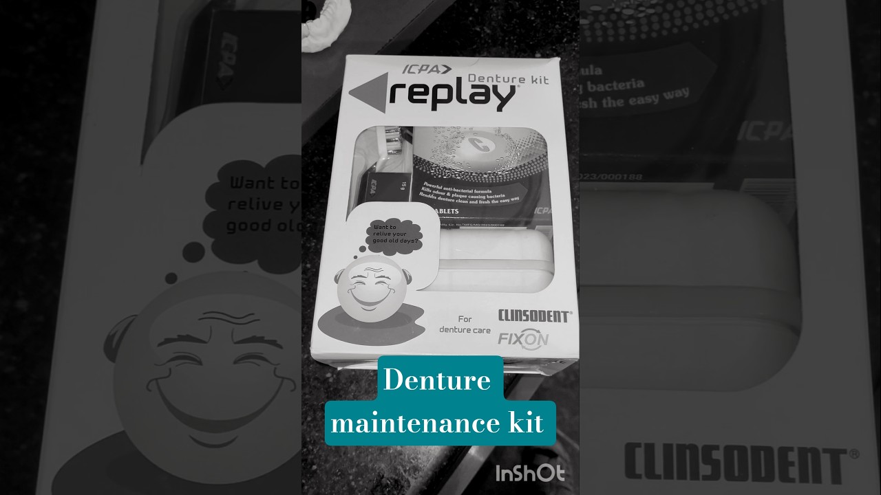 डेंचर की साफ़ सफाई के लिए किट 