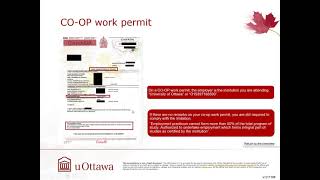 14Applying for a COOP Work Permit Tutorial