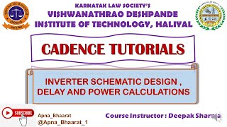 CADENCE TUTORIALS - VLSI LAB 1 - INVERTER DESIGN WITH DELAY & POWER CALCULATIONS