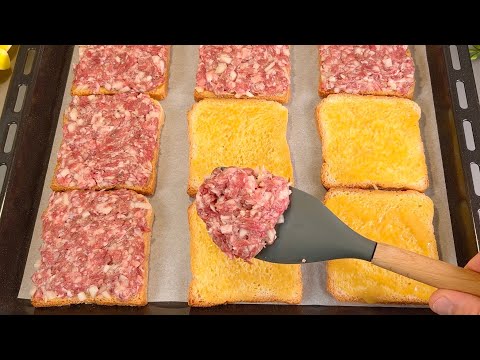 Dieses Rezept mit Brot und Rinderhackfleisch hat alle überrascht! Ich könnte es jeden Tag machen!