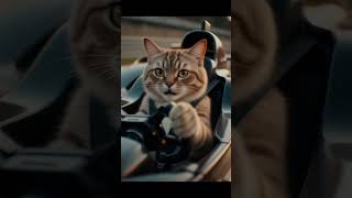 CatDriver #FunnyCat #CoolVibes #AIArt #Futuristic #CatLife