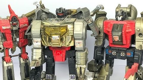 Vintage G1 Dinobots Grimlock Sludge Swoop Chefatron Review