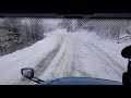 Douglas Pass CO hwy 139 how to drive using a Jake Brake on snow. Wild ride!