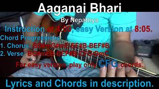 Aaganai Bhari Nepali Song by Nepathya Guitar Cover and Tutorial Lesson