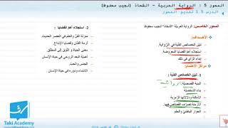 تقديم المحور الخامس في العربية للبكالوريا آداب : الرواية العربية - الشحّاذ لنجيب محفوظ
