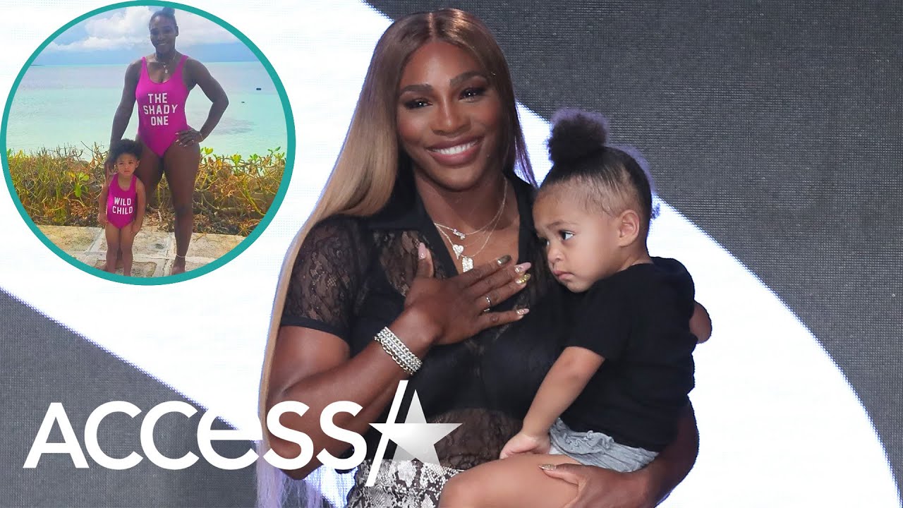 Serena Williams' daughter, Olympia, 3, waves at mom at US Open
