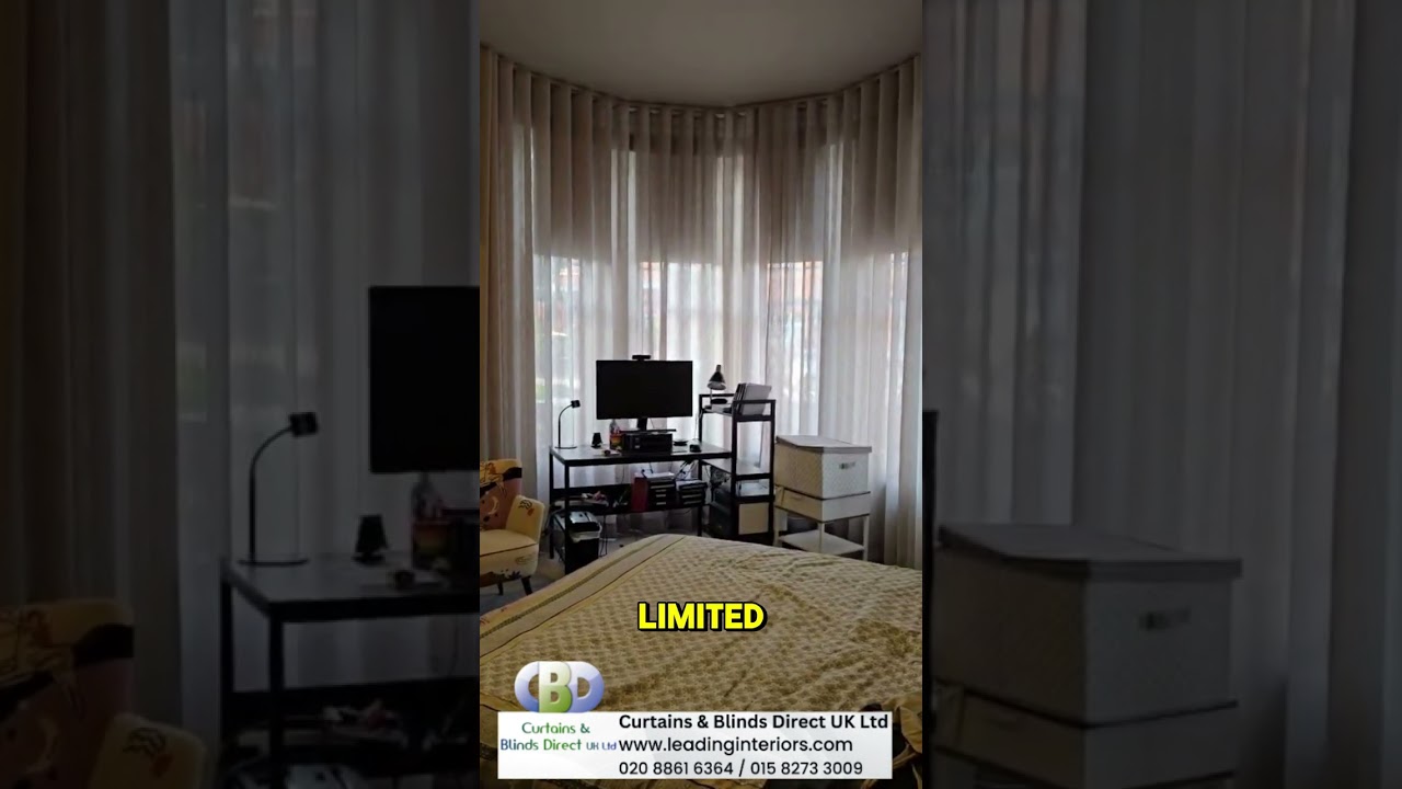 Voile Wave Header Curtains & Motorised Roller Blinds |Curtains & Blind Direct UK |Royston, Harpenden