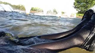 【濡れフェチ】続、ミニスカセーラー服、ブルマもニーハイもローファーも制服全身びしょ濡れ！！