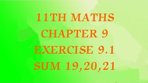 11TH MATHS/CHAPTER 9/EXERCISE 9.1 SUM 19,20,21/DIFFERENTIAL CALCULUS (@MATHS STUDENT)