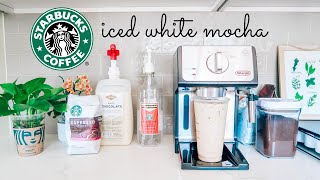 Identical Starbucks Iced White Mocha Recipe | Quarantine Coffee