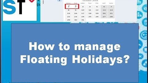SAP SuccessFactors: Time off: Floating Holidays