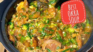 HOW TO MAKE OKRA SOUP. NIGERIAN OKRO SOUP.