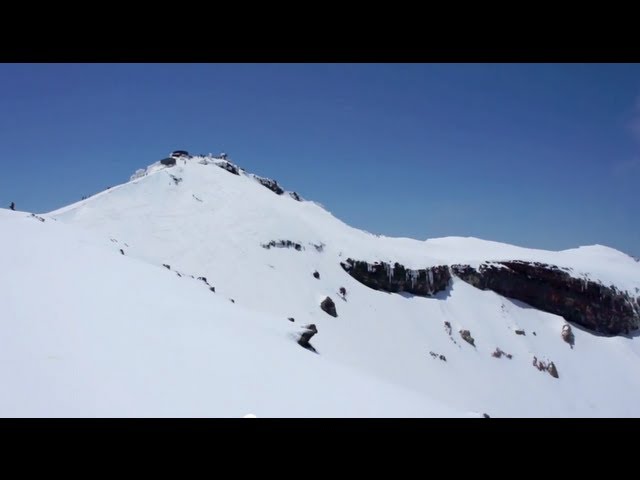 富士山 富士宮口 バックカントリースノーボード Mt.Fuji backcountry Snowboarding 20120527