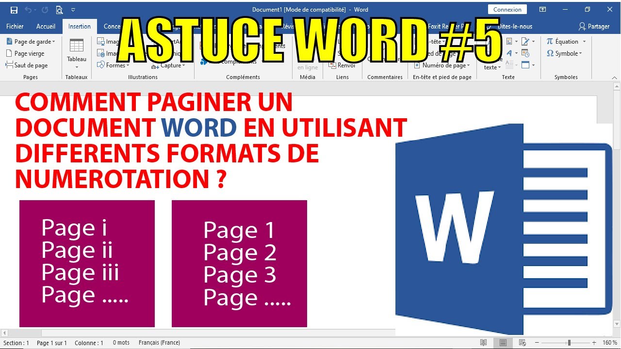 Comment Paginer Sous Word Sans Inclure La Page De Garde Comment paginer un document Word en utilisant différents formats de