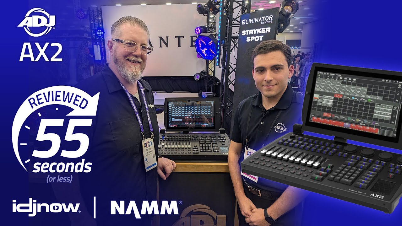 ADJ AX2 in 55 seconds - NAMM 2026 w/ I DJ NOW - YouTube