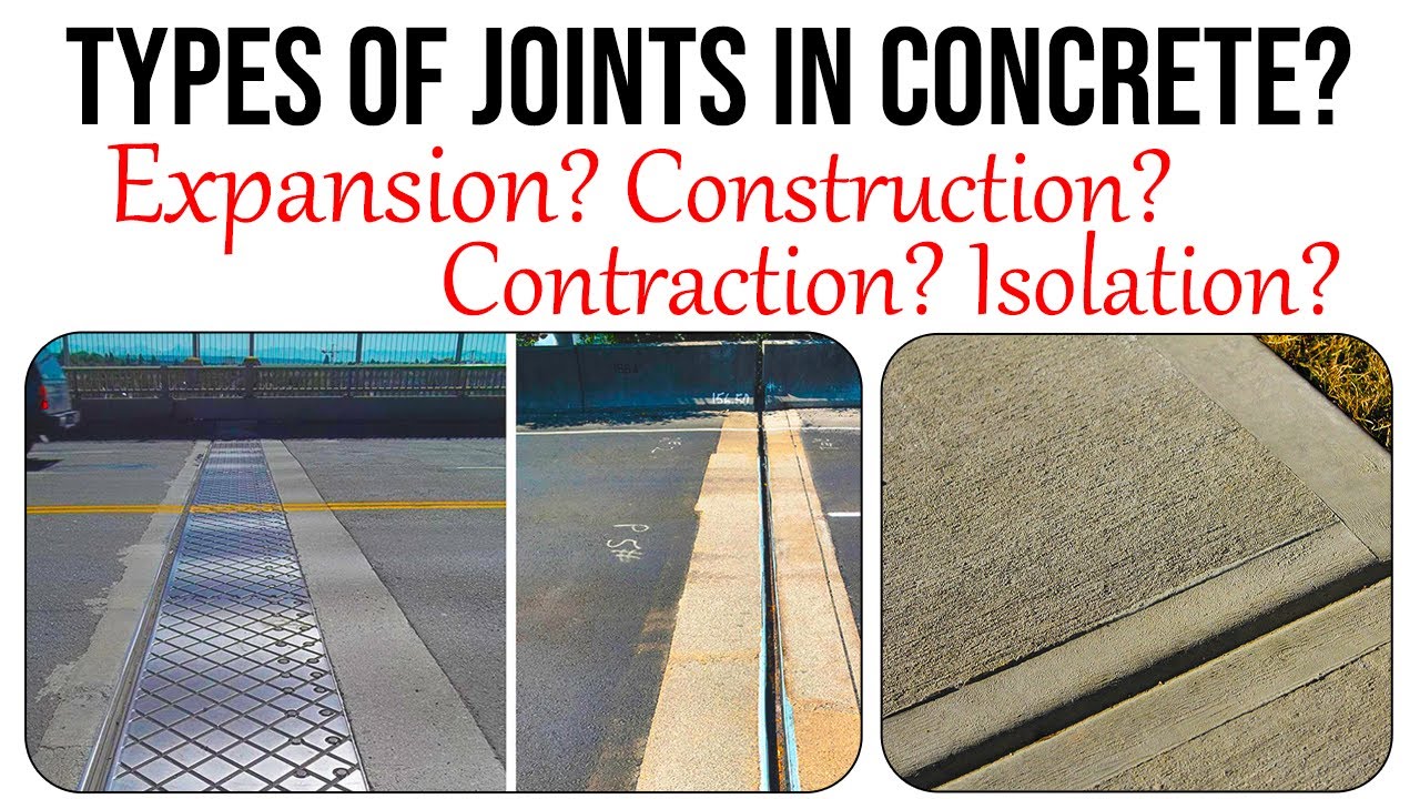 Types of Joints in concrete