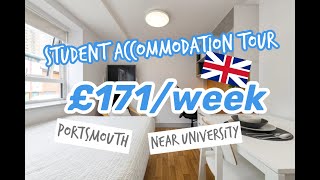 Explore This Excellent Student Accommodation In Portsmouth  St James Street room Tour