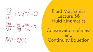 Fluid Mechanics | L36 | Fluid Kinematics | Conservation of mass and continuity equation | GATE, ESE