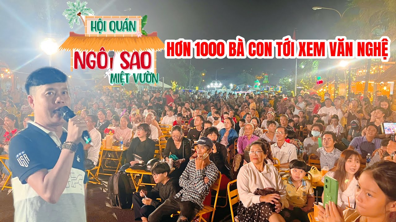 Đêm nhạc khai trương Hội Quán Ngôi Sao Miệt Vườn hơn 1000 bà con xem, ngoài tưởng tượng Khương Dừa