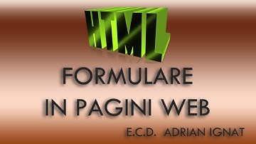 FORMULARE IN PAGINI WEB - E.C.D. ADRIAN IGNAT
