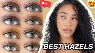 Most Natural Hazel Contacts Huge Haul For Brown Eyes Dimplecolor,Desio, Solotica, Colorcl