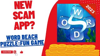 Word Beach Puzzle Fun Game Paying App? is this a scam app? Word Beach Puzzle Fun Game REVIEW screenshot 4
