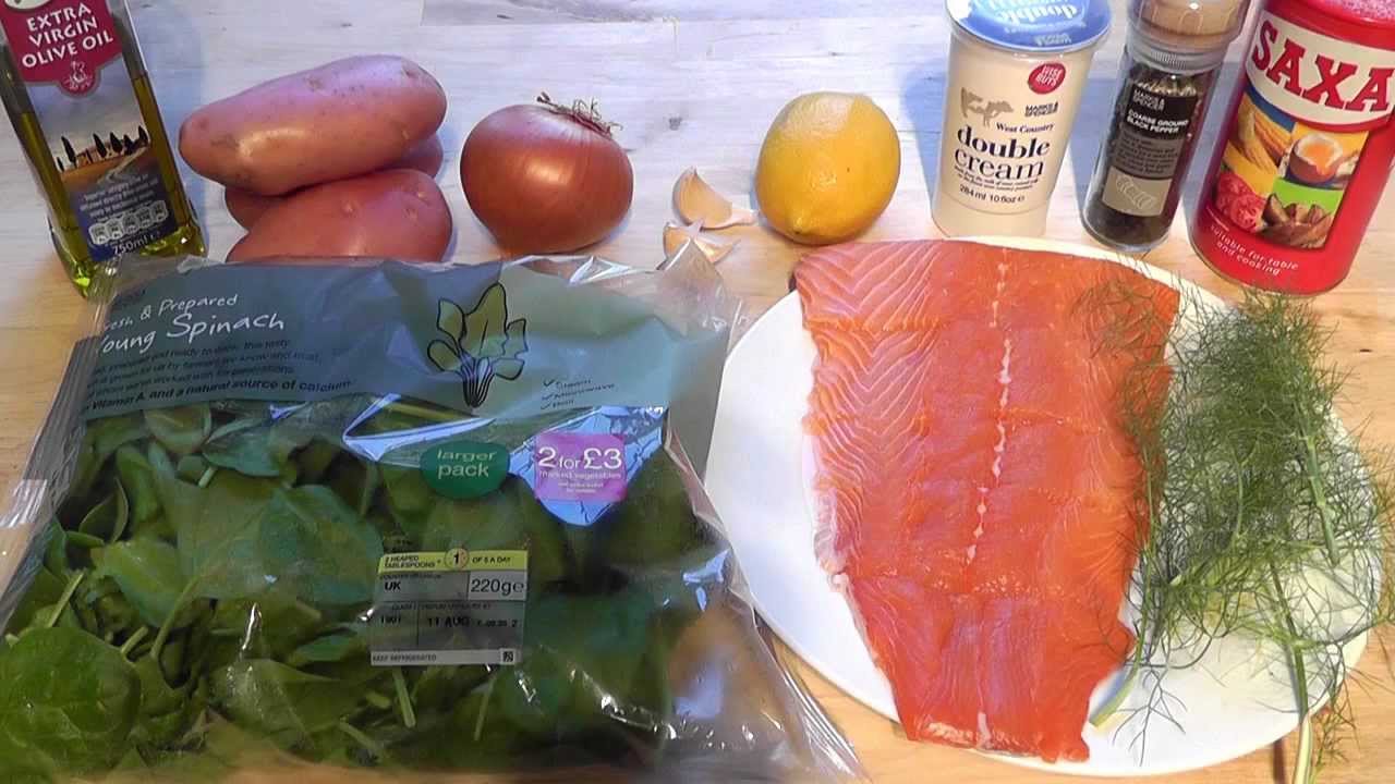 How to cook Salmon & Spinach oven bake recipe - YouTube